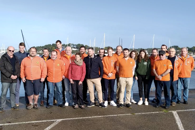 L'équipe formée lors de la session de décembre à la Trinité-sur-Mer