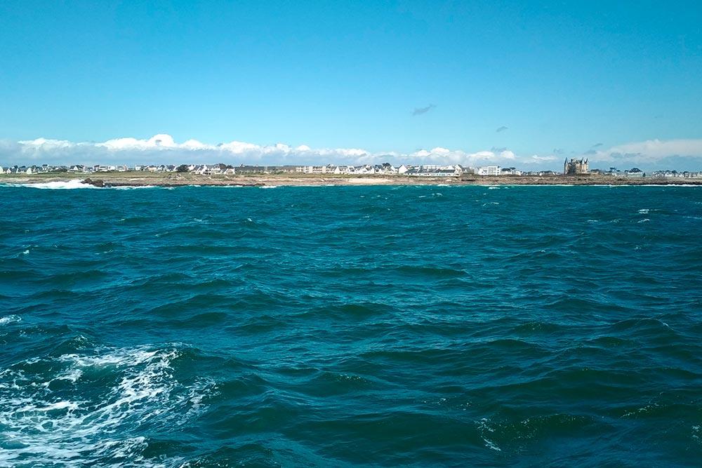 La zone de recherche, au sud de Quiberon.  © Photo Pierre Mouty.